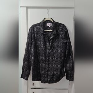 Women's Black Button Down Shirt